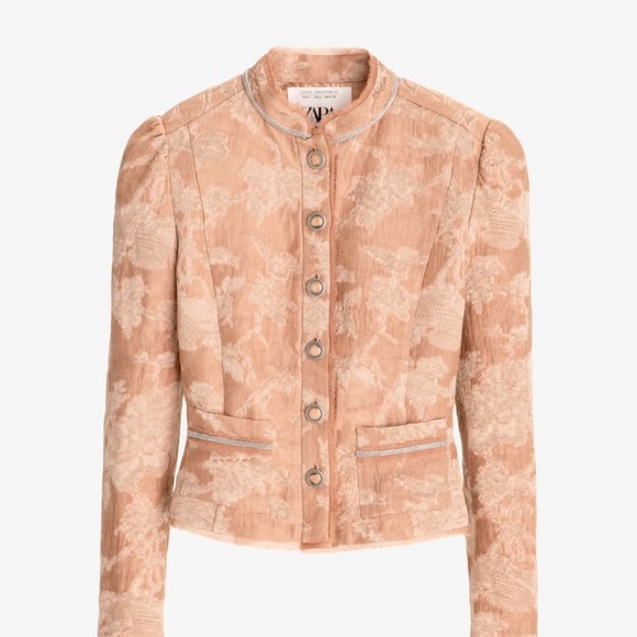 Zara NWT limited edition jacquard jacket - Picture 3 of 13
